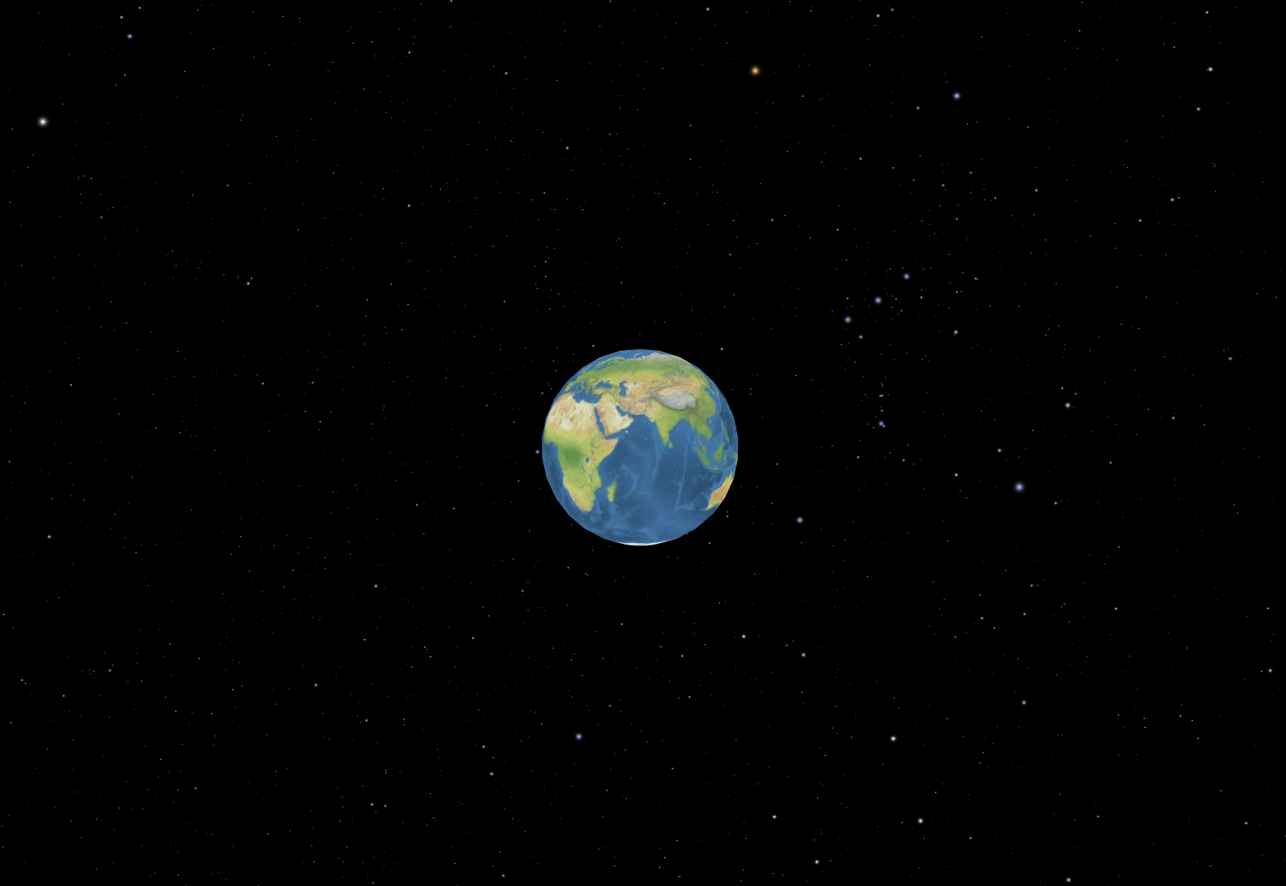BillboardCollection 星空环绕地球