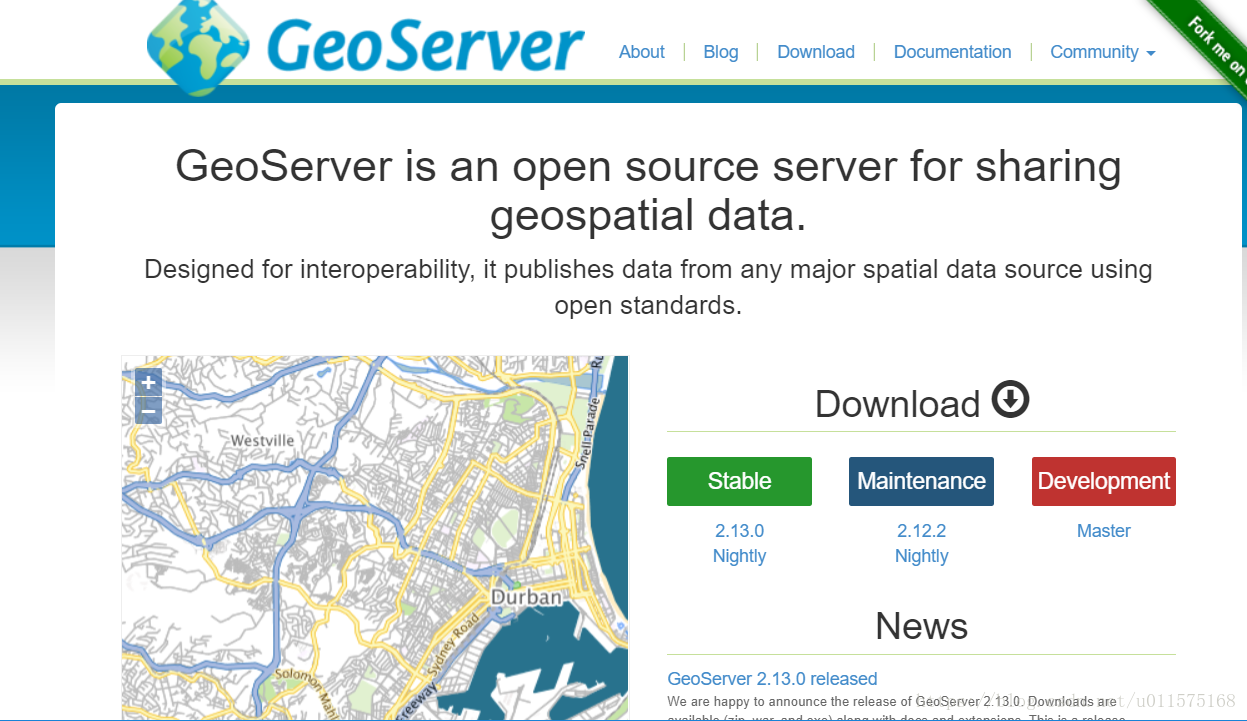 GeoServer下载页面